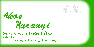 akos muranyi business card